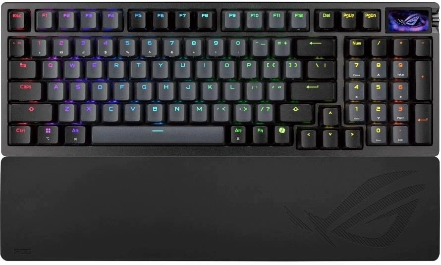 Asus ROG Azoth 96 HE BT RF 2.4GHz Czech/Słowacki czarny 90MP040H-BKZA00