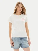 Koszulki i topy damskie - Lee T-Shirt Small Logo 112363635 Biały Regular Fit - miniaturka - grafika 1