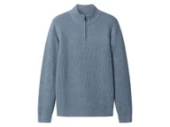 Swetry męskie - esmara Men Sweter męski z golfem (Niebieski, L (52/54)) - miniaturka - grafika 1