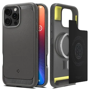 Spigen Rugged Armor Mag Magsafe do iPhone 16 Pro Grey - Etui i futerały do telefonów - miniaturka - grafika 1