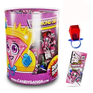 CANDY GANGS DIAMOND DIDI LIZAK DIAMENT 10GR 30SZT - Gumy do żucia, lizaki, dropsy - miniaturka - grafika 1