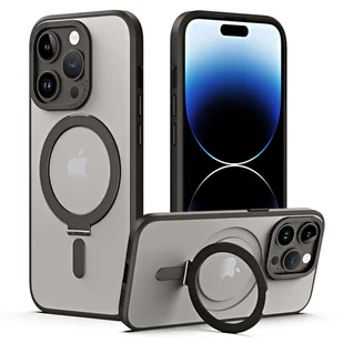 Etui pancerne Alogy Stand Ring Case obudowa ochronna na telefon do MagSafe do Apple iPhone 14 Pro Max Czarne + Szkło - Etui i futerały do telefonów - miniaturka - grafika 11