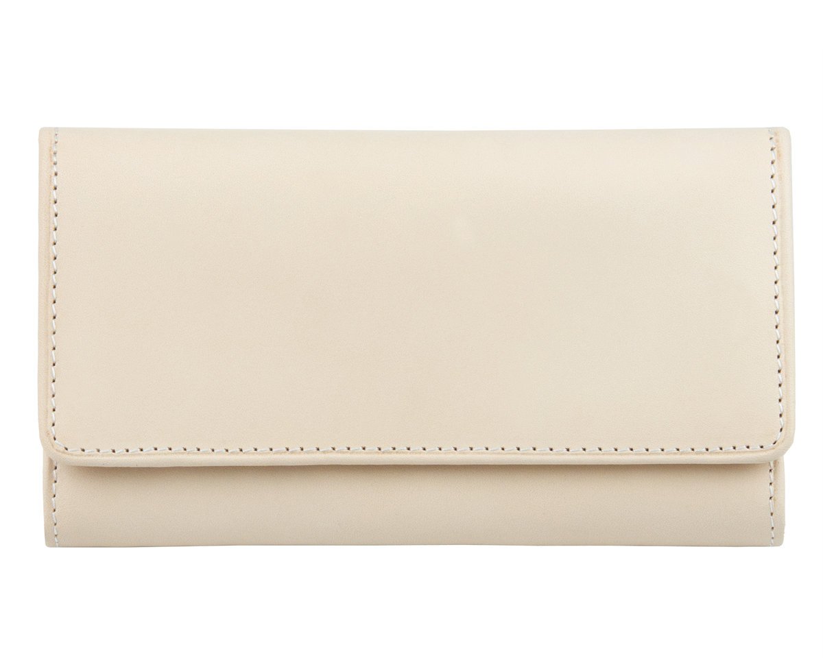 Portfel damski Madison - Stefania (kolor beż, skóra naturalna - jucht)