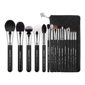 Pędzle do makijażu - Eigshow Zestaw 15 szt Master Classic Brush Kit Bright Silver - miniaturka - grafika 1