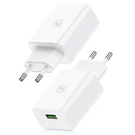 Ładowarki do telefonów - Ładowarka sieciowa USAMS SCXLTZ01 18W Biały - miniaturka - grafika 1