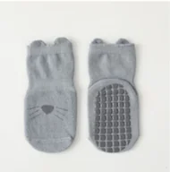 Skarpetki dla dzieci - Skarpetki antypoślizgowe dla dziecka z pyszczkiem piesek niebieski, 1-3 lat - miniaturka - grafika 1