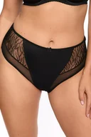 Majtki damskie - Figi damskie z koronką Sabina 1301 czarne L - miniaturka - grafika 1