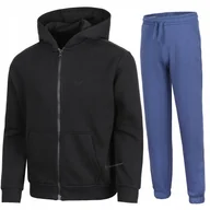 Dresy męskie - 4F OCIEPLANY CHĹOPIÄCY DRES KOMPLET BLUZA ROZPINANA SPODNIE / rozm 140 - miniaturka - grafika 1