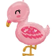 Baby shower i roczek - Balon foliowy 28" Ptak - Flaming baby - miniaturka - grafika 1