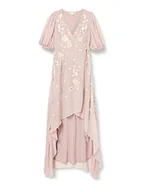 Sukienki - Frock and Frill Damska haftowana sukienka w kwiaty na specjalne okazje, dla panny młodej, róż, 14 - miniaturka - grafika 1