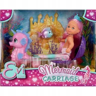 Lalki dla dziewczynek - SIMBA ZESTAW EVI LOVE – LALKA SYRENKA Z POWOZEM 12 CM, MAGICZNA ZABAWA! - miniaturka - grafika 1