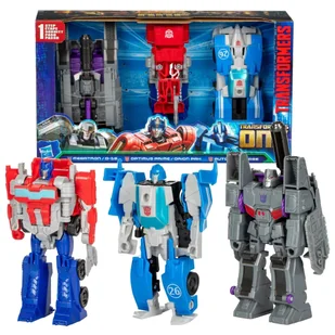 Hasbro Transformers One Iacon Race 3-Pack Megatron, Optimus Prime, Mirage F9773 - Figurki dla dzieci - miniaturka - grafika 1