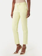 Spodnie damskie - Rinascimento Spodnie materiałowe CFC0128638003 Żółty Regular Fit - miniaturka - grafika 1