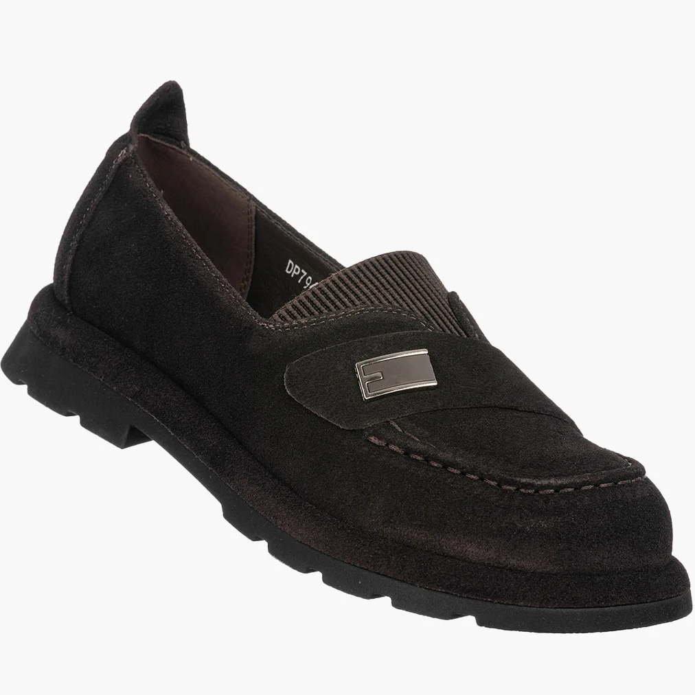 Mokasyny Damskie Skórzane Buty Eleganckie Półbuty Niskie Brązowe FILIPPO 39