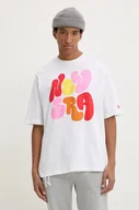 Koszulki męskie - New Era t-shirt bawełniany męski kolor biały z nadrukiem 60564854 - miniaturka - grafika 1