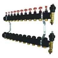 Akcesoria hydrauliczne - Rozdzielacz Ptm Standard 11 obwodów ocieplany, do ogrzewania podłogowego - miniaturka - grafika 1