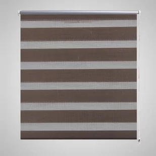 vidaXL vidaXL Roleta Zebra (80 x 150 cm) Kawowa - Rolety - miniaturka - grafika 1