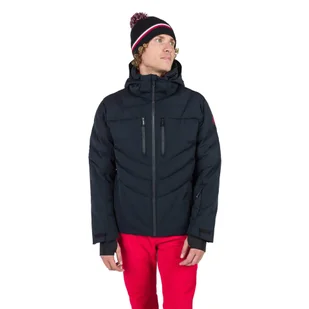 Męska Kurtka ROSSIGNOL BLACKSIDE PUFFY JKT RLNMJ12_200 – Czarny - Kurtki narciarskie - miniaturka - grafika 1