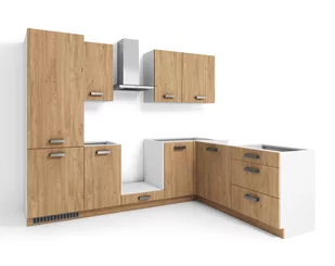 Zestaw Mebli Kuchennych Bari 280X180-L/P Dąb Kamienny - Meble kuchenne - miniaturka - grafika 1