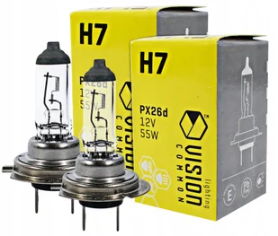 Komplet Żarówek H7 PX26D Żarówki 55W 12V 2 Szt Zestaw E4 - Żarówki samochodowe - miniaturka - grafika 1