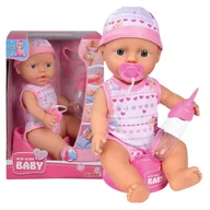 Lalki dla dziewczynek - New Born Baby Lalka Interaktywna Wielofunkcyjna Jasnoróżowa 30 Cm. - miniaturka - grafika 1