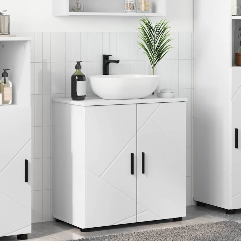 vidaXL vidaXL Szafka Łazienkowa z przechowywaniem Biały 61 x 35 x 64 cm