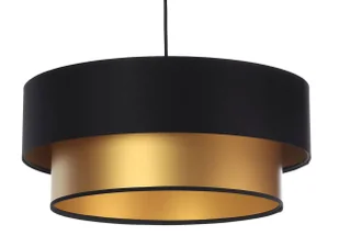 Złoto-czarna lampa wisząca w stylu glamour - S415 A0-T09 - Lampy stojące - miniaturka - grafika 1