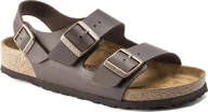 Sandały męskie - Birkenstock męskie sandały Milano BS 0034701 DARK BROWN szerokość standardowa 40 - miniaturka - grafika 1