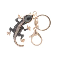 Breloki - brelok do kluczy z cyrkoniami JASZCZURKA. Mix kolorów - miniaturka - grafika 1