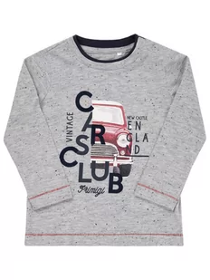 Primigi Bluzka Cars Club 44211071 Szary Regular Fit - Bluzy dla chłopców - miniaturka - grafika 1