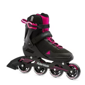 Rollerblade Damskie łyżworolki Sirio 80, czarne/rapberry, 260 07103700 - Rolki - miniaturka - grafika 1