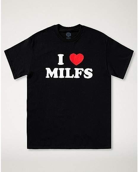 KOSZULKA Z NADRUKIEM MĘSKA ŚMIESZNA T-SHIRT I LOVE MILFS r. L 4