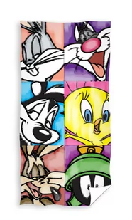 Ręcznik kąpielowy Looney Tunes Grupa, 70 x 140 cm - Okrycia kąpielowe dla dzieci - miniaturka - grafika 1