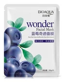 Maseczki do twarzy - BIOAQUA BIOAQUA - Wonder Facial Mask - Maska do twarzy w płacie z ekstraktem z borówki amerykańskiej BIOPEBAM - miniaturka - grafika 1
