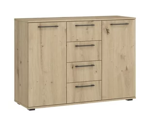 Komoda FLEX KM-2 dąb artisan z szufladami - Komody - miniaturka - grafika 1