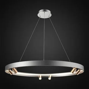 Altavola Design Spectra lampa wisząca 67W LED szary/złoty LA114/P_90_6+1_grey_gold - Lampy sufitowe - miniaturka - grafika 1