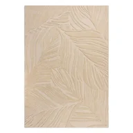 Dywany - Beżowy dywan wełniany Flair Rugs Lino Leaf, 160x230 cm - miniaturka - grafika 1