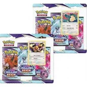 Gry karciane - Pokémon TCG: Chilling Reign 3-pack Blister (24) Pokemon Company International - miniaturka - grafika 1