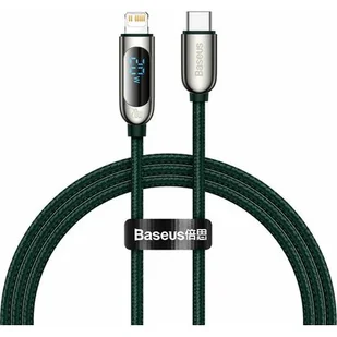 Baseus Baseus USB-C Lightning Display PD 20W 1m zielony CATLSK-06 - Akcesoria do tabletów i e-booków - miniaturka - grafika 1