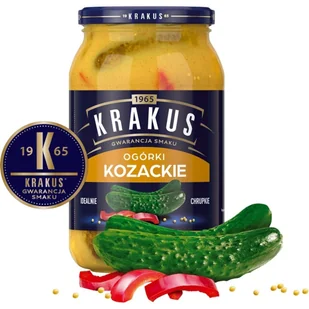 Krakus Ogórki Konserwowe Kozackie 870 g - Pasztet i przetwory mięsne - miniaturka - grafika 1