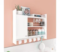 Półki do salonu - Półka kuchenna KNERR 65x85 cm biała - miniaturka - grafika 1
