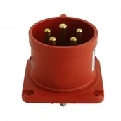 Osprzęt siłowy - Wtyczka tablicowa zwrotnica faz prosta 5P 32A 400V IP44 2443 - miniaturka - grafika 1