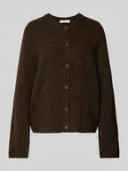 Swetry damskie - Kurtka o kroju regular fit z dzianiny z mieszanki wełny model ‘LULU’ - miniaturka - grafika 1