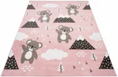 Dywany dla dzieci - Różowy dziecięcy dywan w misie koala 60cm D8-Z28 - miniaturka - grafika 1