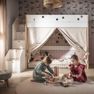 Zasłony Lniane do Łóżka Funflex - Łóżka dla dzieci i młodzieży - miniaturka - grafika 1