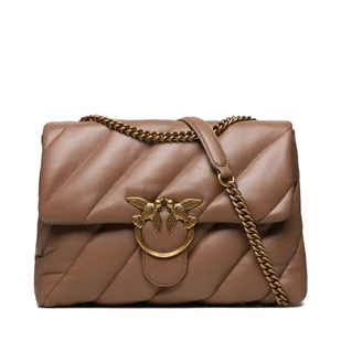 Torebka PINKO Love Big Puff Cl . AI 23-24 PLTT 100037 A0F2 Beżowy - Torebki damskie - miniaturka - grafika 1