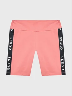 Guess Szorty sportowe J3RD14 KABR0 Różowy Slim Fit - Spodenki damskie - miniaturka - grafika 1