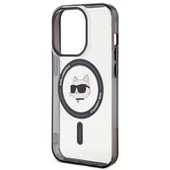 Etui i futerały do telefonów - Karl Lagerfeld Etui Hardcase IML Choupette`s Head Magsafe do iPhone 15 6.1 cala Przezroczysty KLHMP15SHCHNOTK - miniaturka - grafika 1