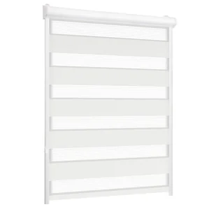 Roleta w kasecie dzień noc Classic biała 78 x 150 cm lewa - Rolety - miniaturka - grafika 1