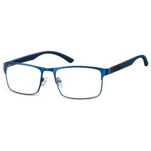 Męskie elastyczne oprawki korekcyjne okulary zerówki 990C niebieskie - Okulary korekcyjne, oprawki, szkła - miniaturka - grafika 1